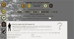 Desktop Screenshot of 240.legionpost.us