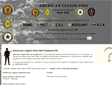 Tablet Screenshot of 240.legionpost.us